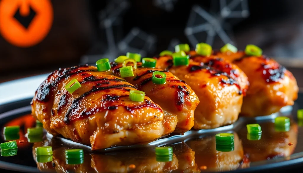Grilled Boneless Chicken Thighs with Charred Scallion Sauce - Food Market Insights