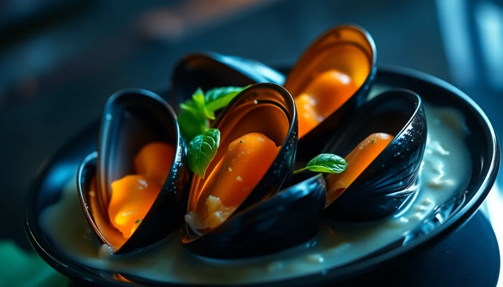 Mussels in Basil Cream Sauce Recipe - Food Market Insights