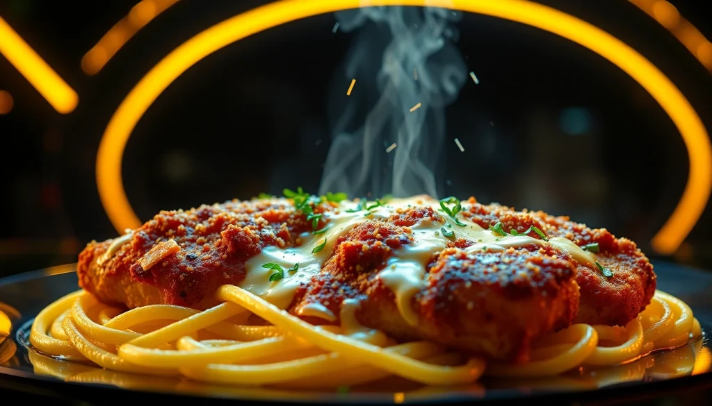 Crispy Parmesan Chicken with Creamy Lemon Pasta Recipe - Food Market Insights