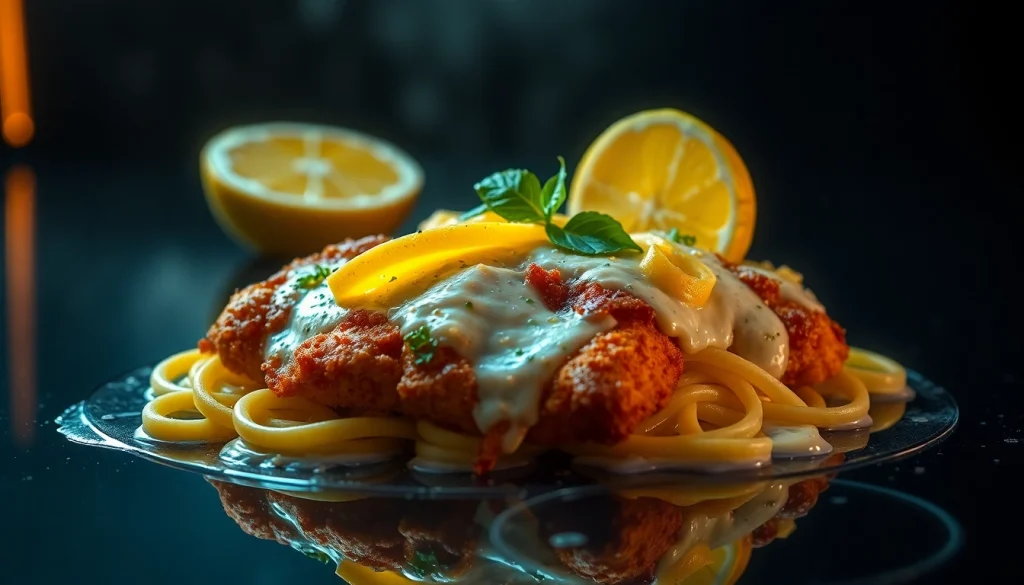 Crispy Parmesan Chicken with Creamy Lemon Pasta Recipe - Food Market Insights